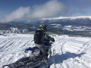 Darren on the Snow Bike