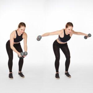 Back Exercises with Dumbbells; Delt Raises