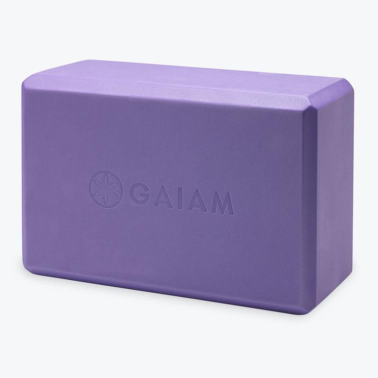 foam yoga block in purple