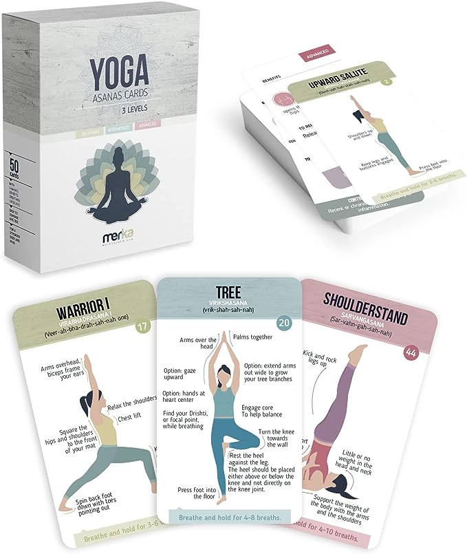 Cartes flash personnalisées Yoga