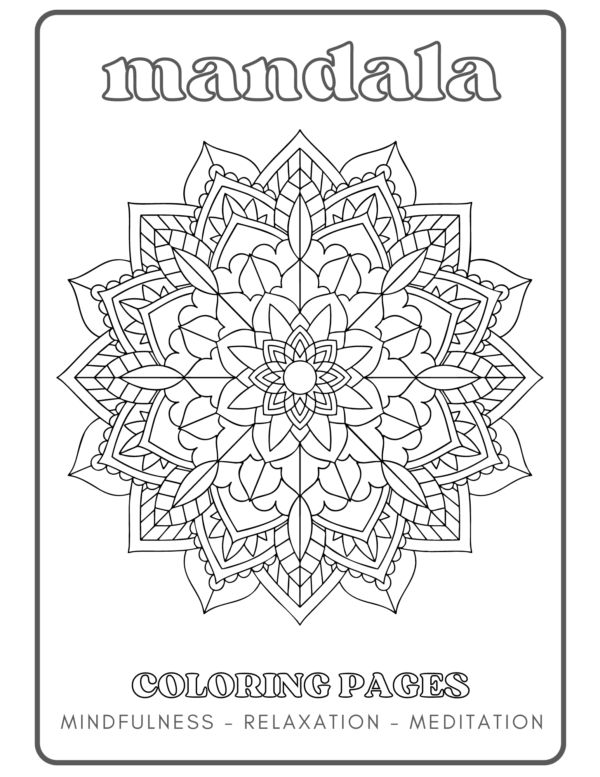 Mandala Coloring Pages