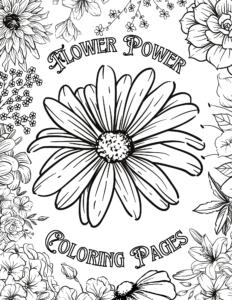 Flower Power Coloring Pages