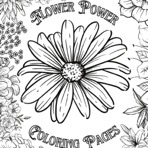 Flower Power Coloring Pages