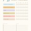 12 week wellness habit tracker